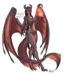  2017 3_toes absurd_res animal_humanoid big_breasts black_hair breasts claws clothed clothing dragon dragon_humanoid female fire glowing glowing_eyes hair hi_res horn humanoid long_hair looking_at_viewer magic makeup membranous_wings monster_girl_(genre) nipples nude overwatch plasmidhentai purple_scales pussy red_scales reptile scales scalie simple_background smile solo speech_bubble spikes symmetra_(overwatch) text thick_thighs toe_claws toes topless video_games wide_hips wings yellow_eyes yellow_sclera 