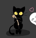  &lt;3 2016 bargglesnatch-x1 blush cat covering covering_self digital_media_(artwork) feline female halloween holidays magic_cat_academy mammal momo_(google) nude short_stack solo_focus sweat 