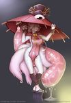  2017 absurd_res anthro big_breasts breasts clothed clothing dagmell digital_media_(artwork) female fur hi_res mammal monster_girl_(genre) reaper3d simple_background smile 