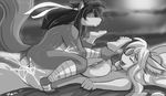  2017 anthro big_breasts black_hair blush breasts canine cum cum_in_pussy cum_inside excessive_cum female fox foxy-rena fur greyscale hair kemono larger_female lying male male/female mammal missionary_position monochrome ninja nipples nude on_back open_mouth otama_(character) penetration penis pussy sex shiro_uzumaki shonuff size_difference smaller_male spread_legs spreading story story_in_description wolf 