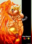  2013 anthro attack avian big_breasts blaziken breasts conditional_dnp eyewear fate_valentine feet female fire muscular muscular_female nintendo nude pok&eacute;mon pok&eacute;mon_(species) power pussy video_games wyntersun 