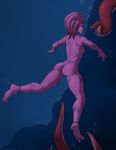  2017 3_toes 4_eyes alien anthro breasts bubble butt digital_media_(artwork) feet female gewitter hi_res humanoid marine markings multi_eye nude sea simple_background solo tentacles toes underwater water webbed_feet webbed_hands 