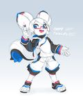  2017 anthro crossgender kiki_the_cyber_squirrel krita_(program) machine male mammal mascot robot rodent solo squirrel text tysontan 