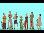  boots breasts brown_hair child ellone final_fantasy final_fantasy_viii flipped_hair green_eyes irvine_kinneas multiple_boys multiple_girls quistis_trepe seifer_almasy selphie_tilmitt short_hair skirt smile squall_leonhart yellow_skirt zell_dincht 