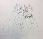  anthro blush canine clothing duo fox fox_mccloud larger_male male male/male mammal mostly_nude muscular muscular_male nintendo plummy size_difference smaller_male star_fox underwear video_games wolf wolf_o&#039;donnell 
