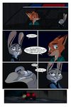  2017 akiric anthro buckteeth bulletproof_vest canine clothed clothing comic dialogue dipstick_ears disney duo english_text female fox holding_object inside_car judy_hopps key lagomorph male mammal nick_wilde night police_uniform rabbit raining teeth text uniform wet zootopia 