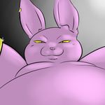  anthro belly cat champa dragon_ball dragon_ball_super dragon_ball_z feline grandschemetheme long_ears looking_at_viewer looming male mammal moobs nude overweight overweight_male simple_background slightly_chubby smile smirk solo yellow_eyes 