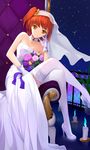  cleavage dress fate/grand_order fujimaru_ritsuka heels kyoukai33 thighhighs wedding_dress 