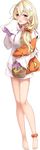  ;o ahoge basket blonde_hair breasts candy chateau_d'usse_(oshiro_project) food full_body ghost_costume halloween halloween_basket halloween_costume holding holding_basket holding_pillow jack-o'-lantern_print large_breasts long_hair official_art one_eye_closed orange_scrunchie oshiro_project oshiro_project_re pillow print_scrunchie red_eyes scrunchie sleeves_past_wrists solo takanashi_kei_(hitsujikan) transparent_background wavy_mouth yawning 