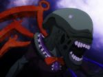  alien_(movie) anime_coloring asymmetrical_wings commentary_request houjuu_nue no_humans open_mouth parody solo teeth touhou ultimisha wings xenomorph 