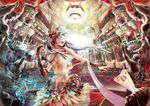  antiquewhite aqua_hair chandelier closed_eyes hatsune_miku hatsune_miku_(append) highres long_hair open_mouth skirt twintails vocaloid vocaloid_append 