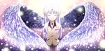  angel_beats! bad_id bad_pixiv_id blazer closed_eyes jacket long_hair ogata_sai school_uniform silver_hair skirt solo tenshi_(angel_beats!) wings 