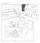  comic ghost greyscale konpaku_youmu konpaku_youmu_(ghost) monochrome multiple_girls rexlent saigyouji_yuyuko touhou 