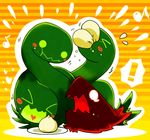  &gt;_&lt; bad_id bad_pixiv_id baozi blazblue blush_stickers closed_eyes dead_spike food heart kuro_yuzu no_humans snake 