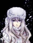  axis_powers_hetalia bad_id bad_pixiv_id blonde_hair coat face fur_hat genderswap genderswap_(mtf) hat lips long_hair purple_eyes russia_(hetalia) scarf solo su_(pixiv44447) 