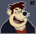  2017 aardman_animations anthro biped black_nose brown_hair brown_tongue bust_portrait digital_drawing_(artwork) digital_media_(artwork) dreamworks flushed_away front_view grey_background gtskunkrat hair half-closed_eyes icon looking_way male mammal open_clothing open_jacket open_mouth open_smile outline overweight overweight_male portrait raised_eyebrow rat rodent short_hair sid_(flushed_away) simple_background smile solo tan_skin whiskers 