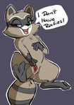  2017 absurd_res anus blush breasts clitoris dialogue eyelashes featureless_breasts female feral flat_chested half-closed_eyes hi_res mammal presenting presenting_pussy procyonid pussy pussy_juice raccoon smitty_g solo spread_legs spread_pussy spreading talking_to_viewer 