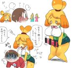 2018 all_fours ambiguous_penetration animal_crossing balls blush bottomless canine censored clothed clothing dickgirl dickgirl/male dickgirl_penetrating dog doggystyle duo_focus erection from_behind_position group hair_tie human ineffective_censorship intersex intersex/male intersex_penetrating isabelle_(animal_crossing) japanese_text knot male male_penetrated mammal mario_bros nintendo nishikunsp penetration penis princess_peach raised_skirt rosalina_(mario) sex shih_tzu simple_background standing super_mario_galaxy text translation_request vein veiny_penis video_games villager_(animal_crossing) white_background 