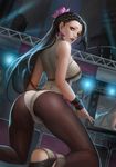  1girl ass breasts king_of_fighters large_breasts long_hair looking_back luong solo zoma 