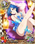  artist_request blue_gloves blue_hair breasts card_(medium) character_name checkered checkered_floor chess_piece covered_nipples elbow_gloves gloves green_hair high_school_dxd high_school_dxd_pi knight_(chess) large_breasts multicolored_hair official_art pillow short_hair streaked_hair torn_clothes trading_card two-tone_hair xenovia_quarta yellow_eyes 