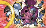  2017 hoopa image_sample no_humans official_art open_mouth pokemon pokemon_(creature) pokemon_(game) pokemon_card pokemon_trading_card_game solo tokiya twitter_sample watermark 