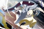  commentary_request gen_3_pokemon mawile md5_mismatch no_humans official_art open_mouth pokemon pokemon_(creature) pokemon_trading_card_game solo tokiya watermark 