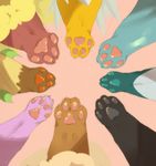  ambiguous_gender dagasi eevee eeveelution espeon feral flareon foot_focus glaceon group jolteon leafeon nintendo pawpads paws pok&eacute;mon pok&eacute;mon_(species) umbreon vaporeon video_games 