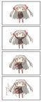  &gt;:) 4koma :&gt; absurdres amatsukaze_(kantai_collection) aoki_ume_(style) arms_up artificial_vagina blush border brown_dress choker comic commentary_request dress grey_hair hair_tubes hair_tubes_removed highres japanese_clothes kantai_collection long_hair long_sleeves looking_at_viewer motion_lines nanakusa_nazuna sailor_dress shaking short_dress simple_background smile solo striped striped_legwear tenga thighhighs translation_request two_side_up v-shaped_eyebrows very_long_hair waving_arms white_background wide_face zettai_ryouiki |_| 