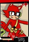  anthro balls canine clothing custom_character_(sonic_forces) erection eyewear fangs fur glasses gloves humanoid_penis male mammal nude orange_eyes penis sharp_teeth smile solo sonic_(series) sonic_forces standing syaokitty teeth video_games wolf 