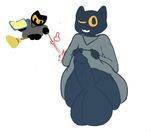 2016 anthro balls big_balls big_penis broom cat clothed clothing collaboration crossgender cute_fangs feline halloween holidays huge_balls hyper kingly_(artist) magic magic_cat_academy male mammal momo_(google) one_eye_closed penis presenting stairfacts wand wink yellow_eyes 
