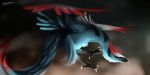  ashesdrawn avian beak bird black_beak blue_eyes blue_fur digital_media_(artwork) feathered_wings feathers feral fur invalid_color solo wings 