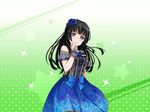  bang_dream! black_hair bluah blue_eyes dress long_hair shirokane_rinko 