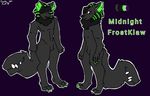  bioluminescence canine claws glowing hellhound horn male mammal midnight_frostklaw neck_tuft piercing solo tailmaw teeth toothpick_(disambiguation) tuft 