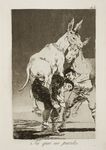  1799 18th_century ambiguous_gender ancient_furry_art aquatint butt carrying clothed clothing donkey equine etching footwear francisco_goya fur group hi_res hooves human license_info looking_back los_caprichos male mammal monochrome nude open_mouth piggyback proper_art public_domain riding semi-anthro sepia shoes simple_background smile spanish_text spurs text traditional_media_(artwork) 