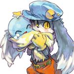  2009 anthro cat clothing cotora feline gloves hat huepow klonoa klonoa_(series) lagomorph long_ears male mammal rabbit scarf video_games yellow_eyes 