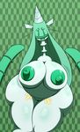  anthro belly big_belly big_breasts big_butt breasts butt celesteela female green_eyes green_hair hair huge_breasts huge_butt jiggle k--10 long_neck motion_lines nintendo nipples open_mouth overweight overweight_female pok&eacute;mon pok&eacute;mon_(species) pussy sweat sweatdrop thick_thighs ultra_beast video_games wide_hips 