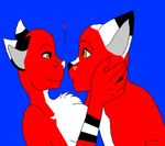  canine cyber cyberfox4181 cybernetics cyborg fire fox fur looking_back machine mammal ms_paint red_fur simple_background teckno 