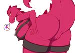  anthro big_breasts big_butt bra breasts butt butt_focus clothing dragon female hi_res interstellar_demon_stripper mostly_nude presenting presenting_hindquarters purple_scales pussy raised_tail rear_view reptile rick_and_morty scales scalie solo tailzkim underwear 