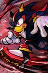  black furry gloves hankuri male_focus nose red_eyes running shadow_the_hedgehog shadow_the_hedgehog_(game) solo sonic_the_hedgehog white_gloves 