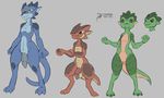  2017 arashidrgn claws dragon female horn kobold male male/female nude penis pussy scalie simple_background 