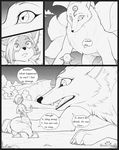  anthro canine comic dialogue female feral male mammal s2-freak sibling text wolf 