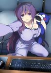  1girl breasts murasaki_(senran_kagura) senran_kagura solo 