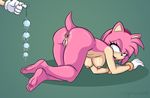  2017 amy_rose anal anal_beads anthro anus blush breasts butt digital_media_(artwork) feet female fur hedgehog hi_res mammal nipples nude open_mouth pussy pussy_juice sex_toy simple_background sonic_(series) spoonsh toes tongue video_games 