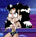  1girl cum solo teen_titans wonder_woman 