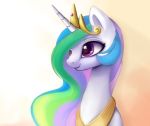  crown equine female feral friendship_is_magic hair horn long_hair magnaluna mammal multicolored_hair my_little_pony princess_celestia_(mlp) purple_eyes smile solo unicorn 