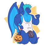  anthro bulge clothing dragon hair halloween holidays looking_at_viewer male muscular muscular_male smile solo sxf-pantera underwear 