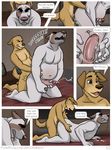  anal anal_penetration balls canine comic cum dog erection fur invalid_tag jackaloo male male/male mammal nude overweight penetration penis tongue 