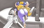  aircraft airplane anthro blonde_hair butt chip_&#039;n_dale_rescue_rangers disney eyewear female gadget_hackwrench goggles goggles_on_head hair mammal mouse nezuya rear_view rodent solo 