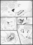  canine comic dialogue female feral fox human macro male mammal monochrome s2-freak wolf 