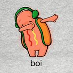  2017 3_fingers bard-bot dab eyes_closed food food_creature headphones hot_dog hot_dog_(snapchat) meme not_furry sausage snapchat standing text 